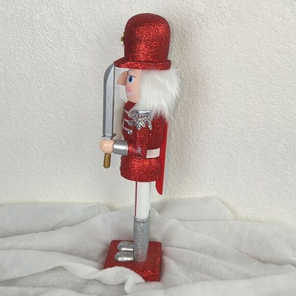 14" Wooden Nutcracker Glittering Soldier Santa Claus! Price Firm! - Picture 9 of 15